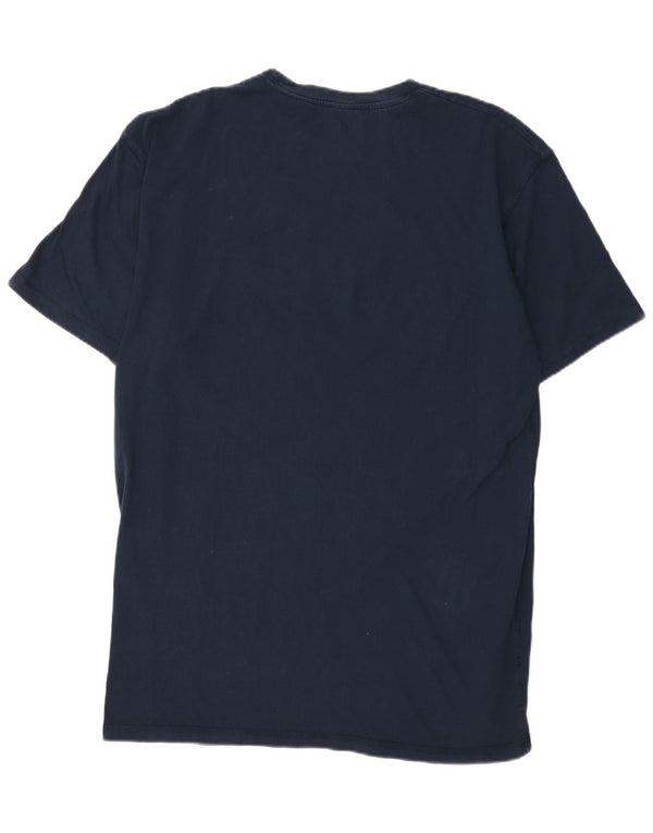 Hard Rock Cafe Herren London Graphic T-Shirt Top XL Marineblau Baumwolle