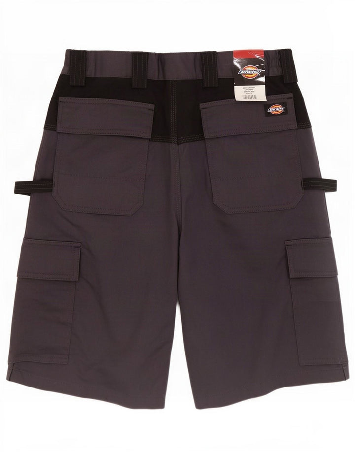 Dickies Herren Cargoshorts W32 mittelgraue Colourblock-Baumwolle