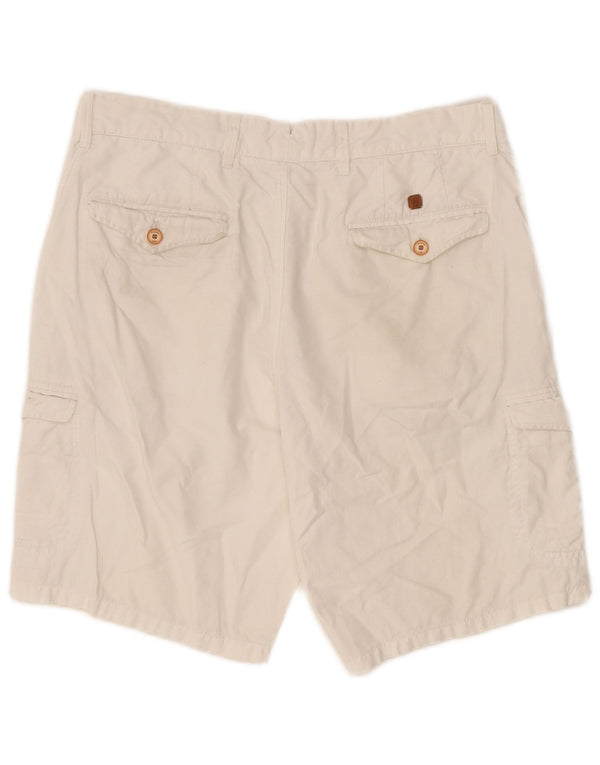 Massimo Dutti Herren Cargoshorts EU 42 Large W32 Weiß