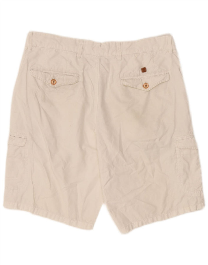 Massimo Dutti Herren Cargoshorts EU 42 Large W32 Weiß