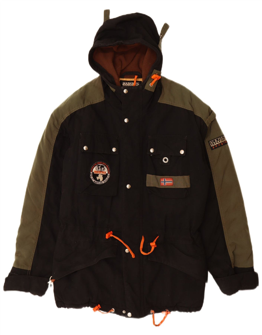 NAPAPIJRI Herren-Windjacke mit Kapuze, UK 38, mittelschwarz, Polyamid