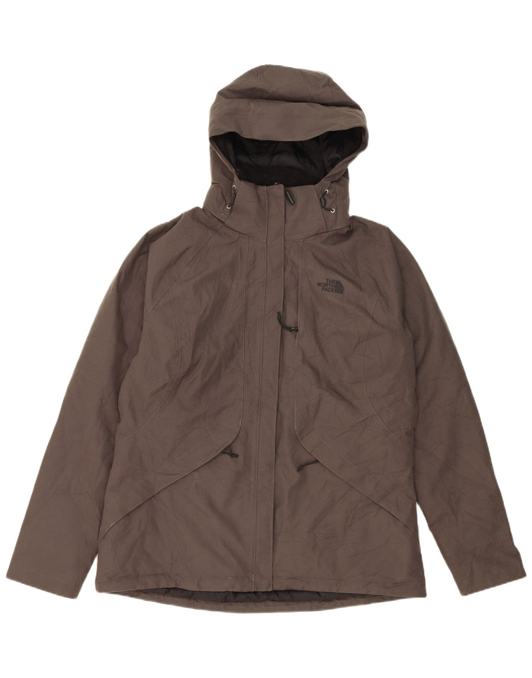 The North Face Damen-Windbreakerjacke mit Kapuze, UK 16, Größe L, grau, Polyester