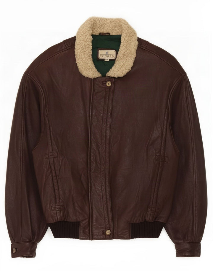 Conrad Damen Lederjacke IT 48 XL Braun