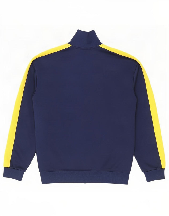 Diesel Herren-Trainingsanzug-Top-Jacke, Mittelgroßes marineblaues Farbblock-Polyester