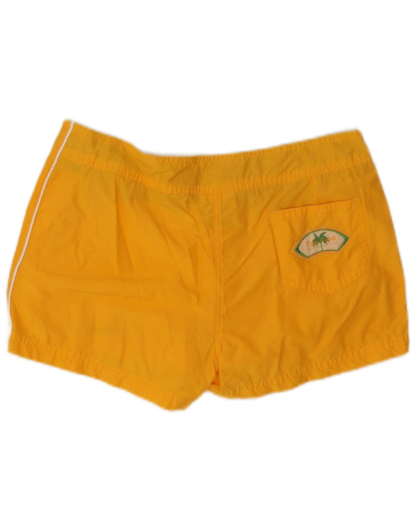 Champion Damen Sportshorts UK 16 Large Gelbe Baumwolle