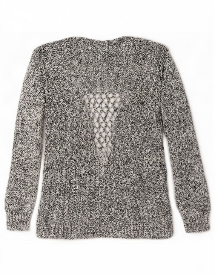 Offener Cardigan für Damen von Zara, Gr. 12, Mittelgrau meliert