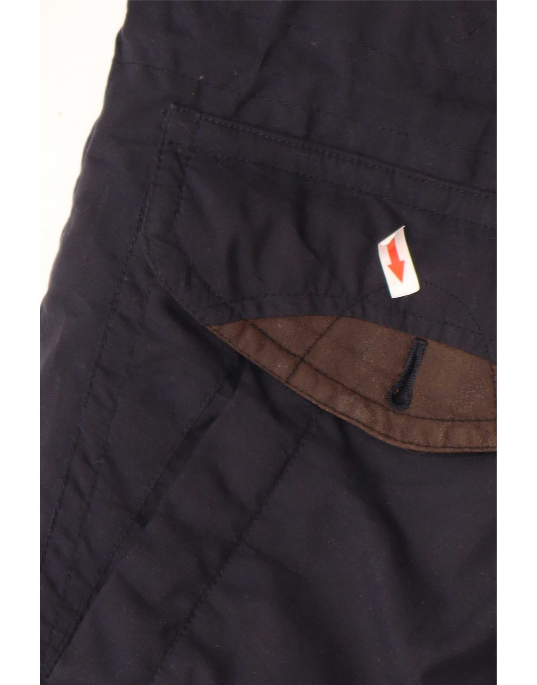 Vintage Herren-Windbreaker-Mantel UK 38 Medium Navy Blue Colourblock Polyester