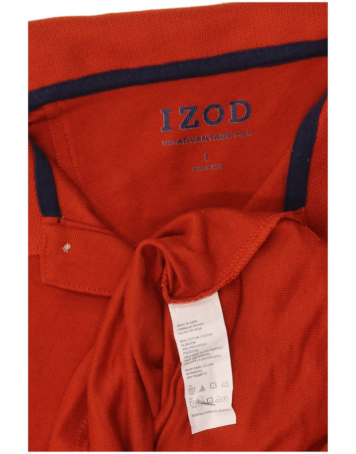 IZOD Herren-Poloshirt, große Baumwolle, Orange