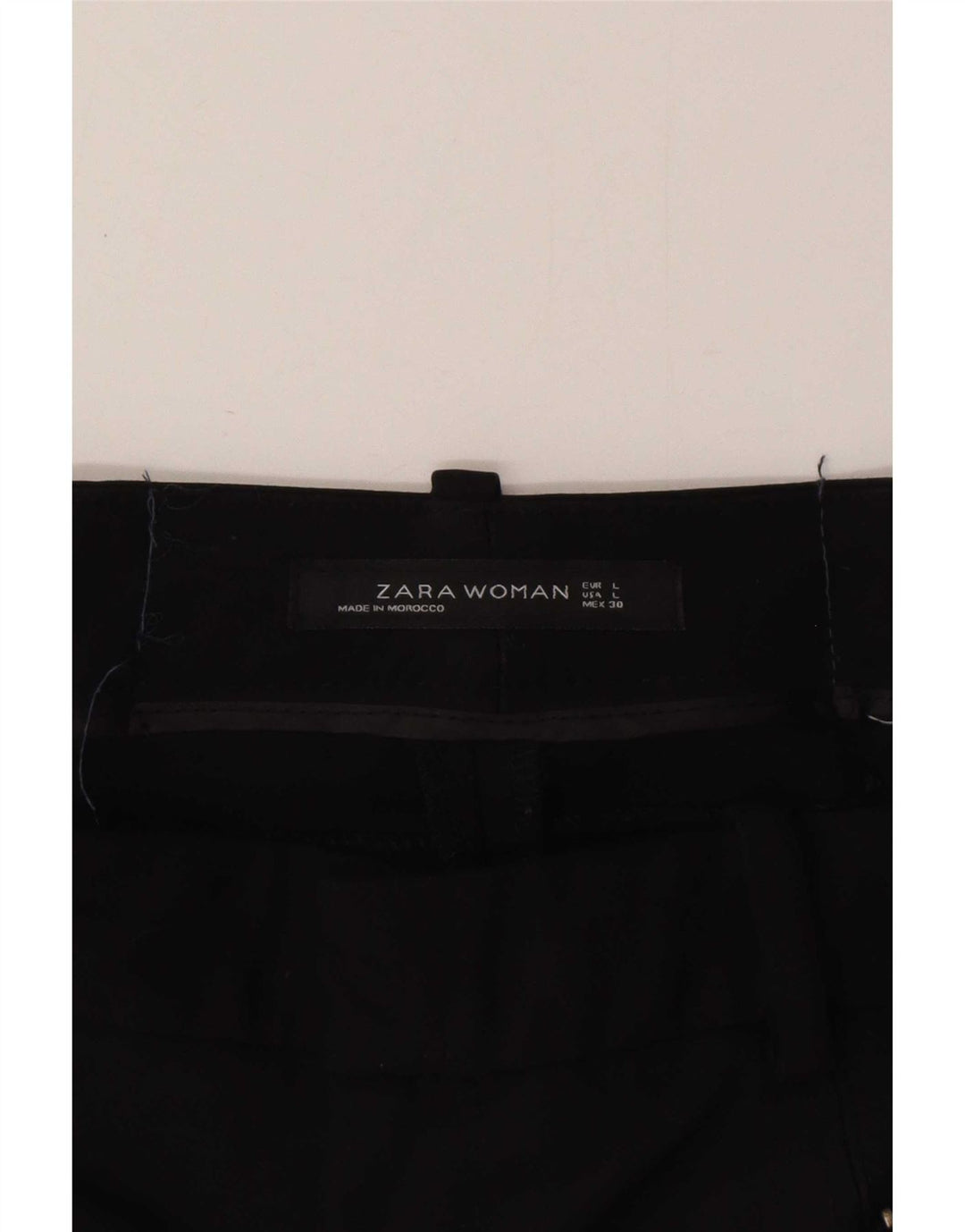 Schmale Freizeithose für Damen von Zara, Größe L, W30, L30, Schwarz