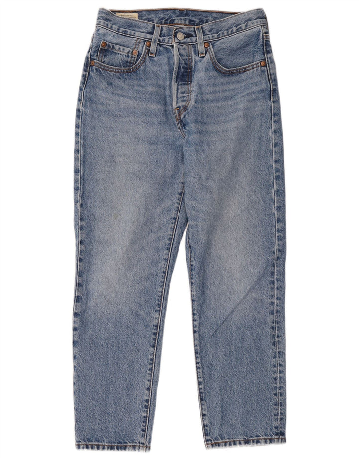 Levi's Damen 501 Straight Jeans W26 L26 Blaue Baumwolle