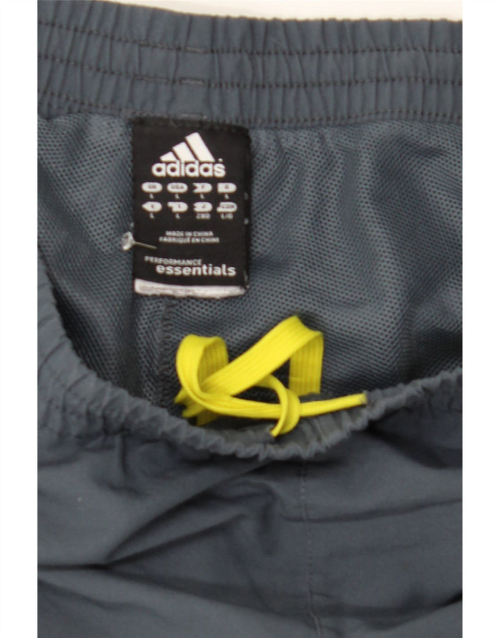 Adidas Herren Climalite Trainingshose, großes graues Polyester