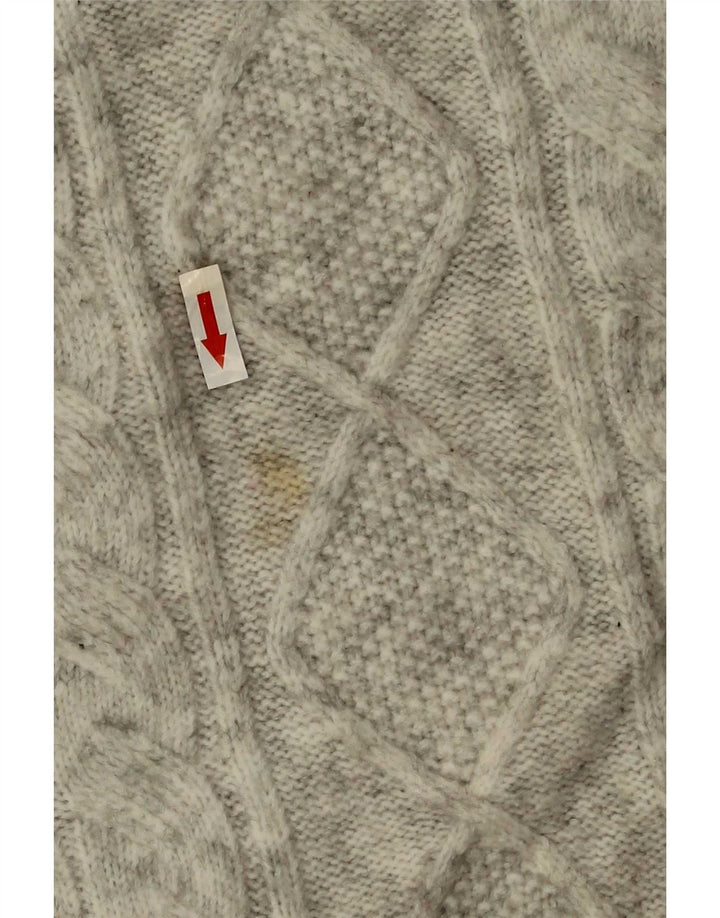 Marks & Spencer Herren-Pullover mit Rollkragen, klein, Acryl, grau gefleckt