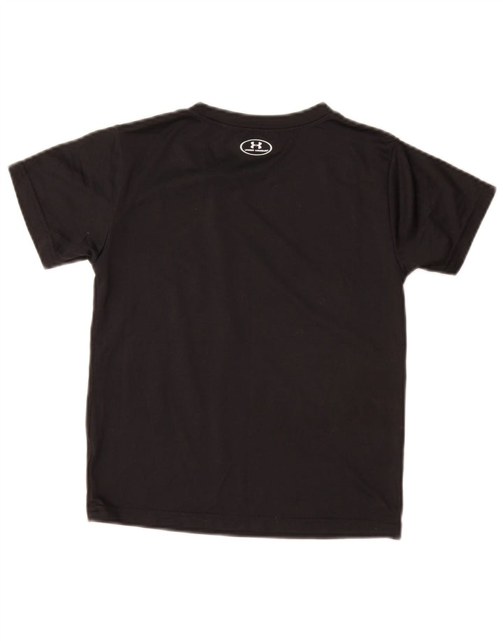 UNDER ARMOUR Jungen Heat Gear Graphic T-Shirt Top 6–7 Jahre Schwarz