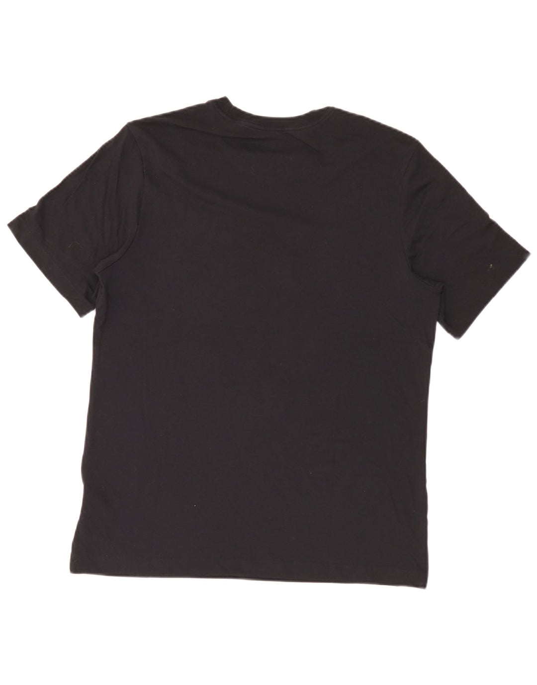 Nike Herren Dri Fit Graphic T-Shirt-Oberteil aus mittelschwarzer Baumwolle