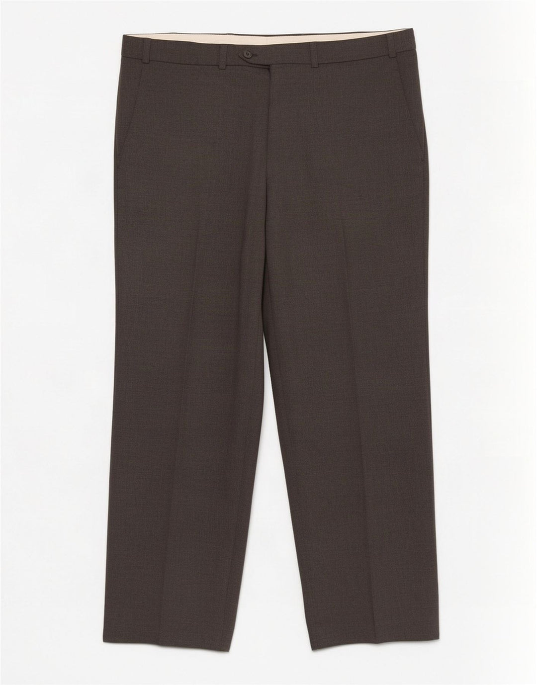 Gerade Herren-Anzughose von Marks & Spencer, W36, L29, grau, Polyester
