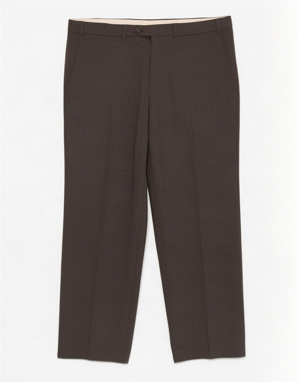 Gerade Herren-Anzughose von Marks & Spencer, W36, L29, grau, Polyester