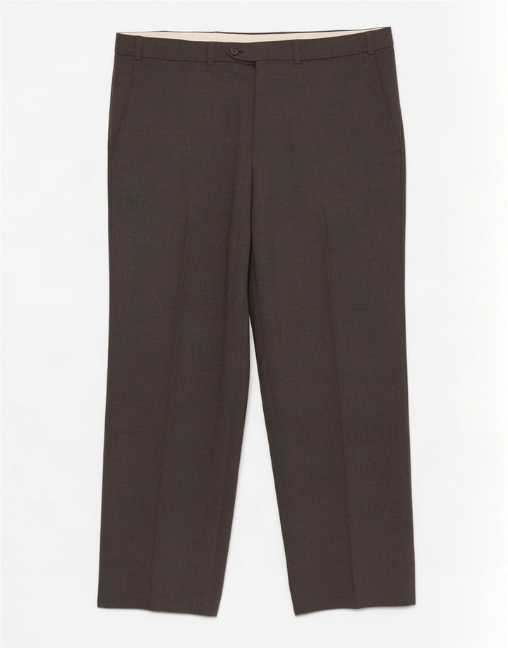 Gerade Herren-Anzughose von Marks & Spencer, W36, L29, grau, Polyester
