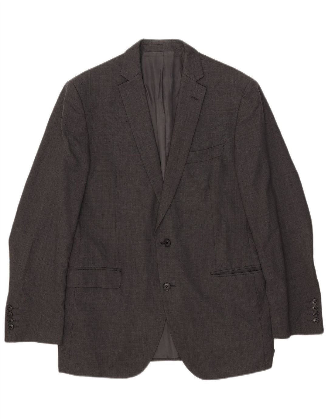 Marks & Spencer Herren-Blazer mit 2 Knöpfen, UK 42, große graue Wolle