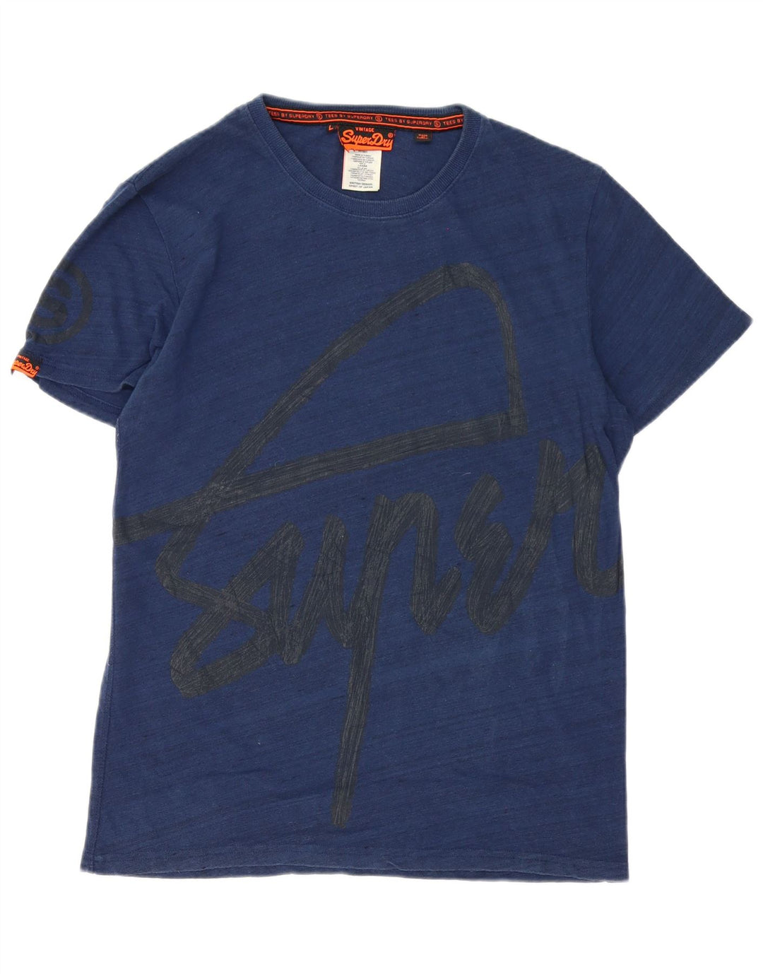 Superdry Herren-T-Shirt mit Grafik, Größe L, Marineblau, Baumwolle