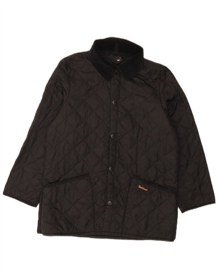 Steppjacke für Jungen von Barbour, 13–14 Jahre, XL, Schwarz, Polyamid