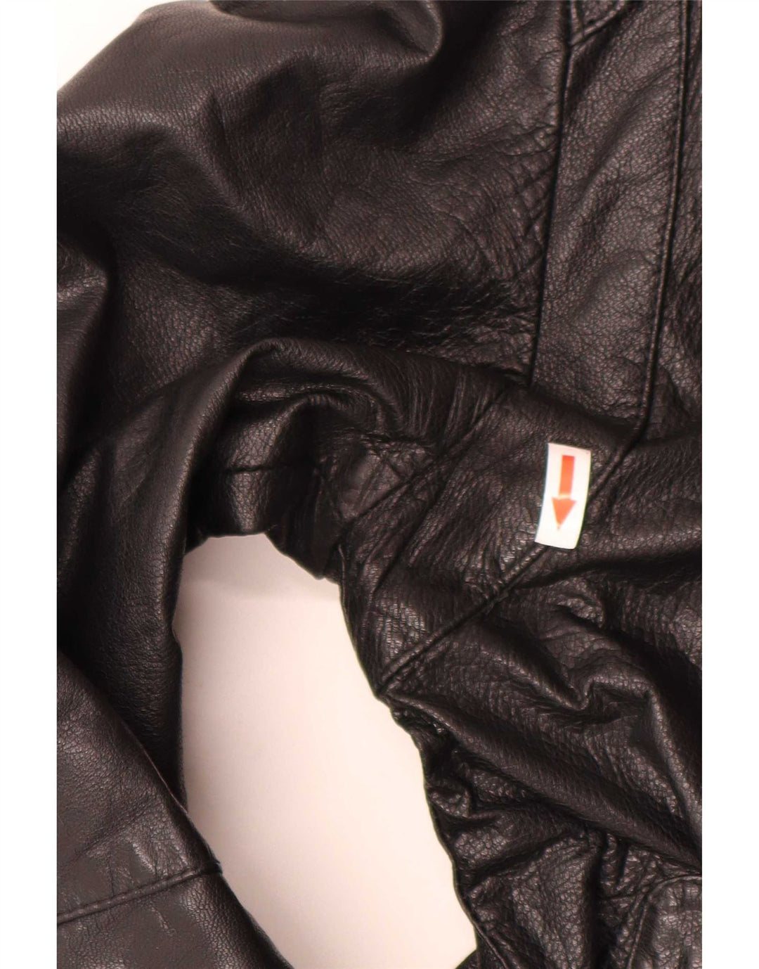 Vintage Herren Leder Bikerjacke IT 52 Large Schwarz