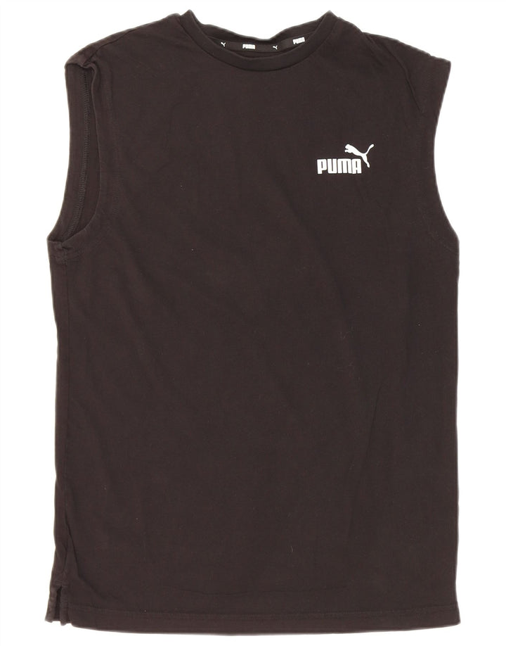 Puma Herren Weste Top Small Schwarz Baumwolle
