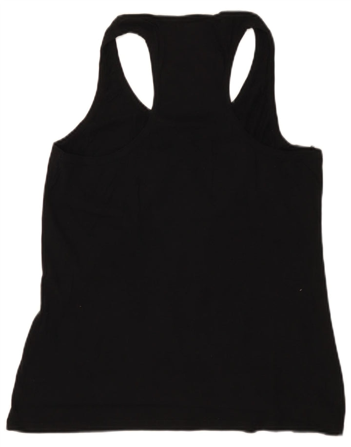Benetton Damen Weste Top UK 12 Medium Schwarz