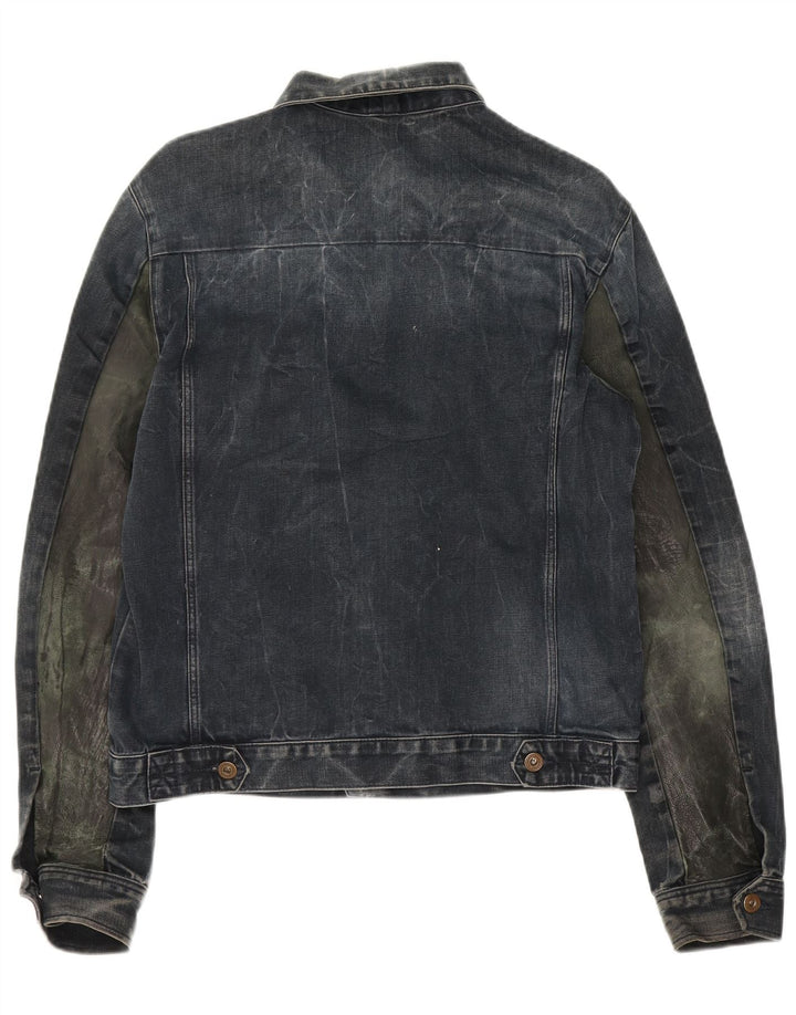 Calvin Klein Jeans Herren-Jeansjacke, UK 38, mittleres Marineblau, Farbblock
