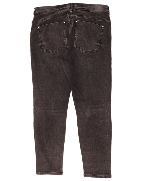 Zara Womens Skinny Jeans EU 44 XL W34 L27 Black