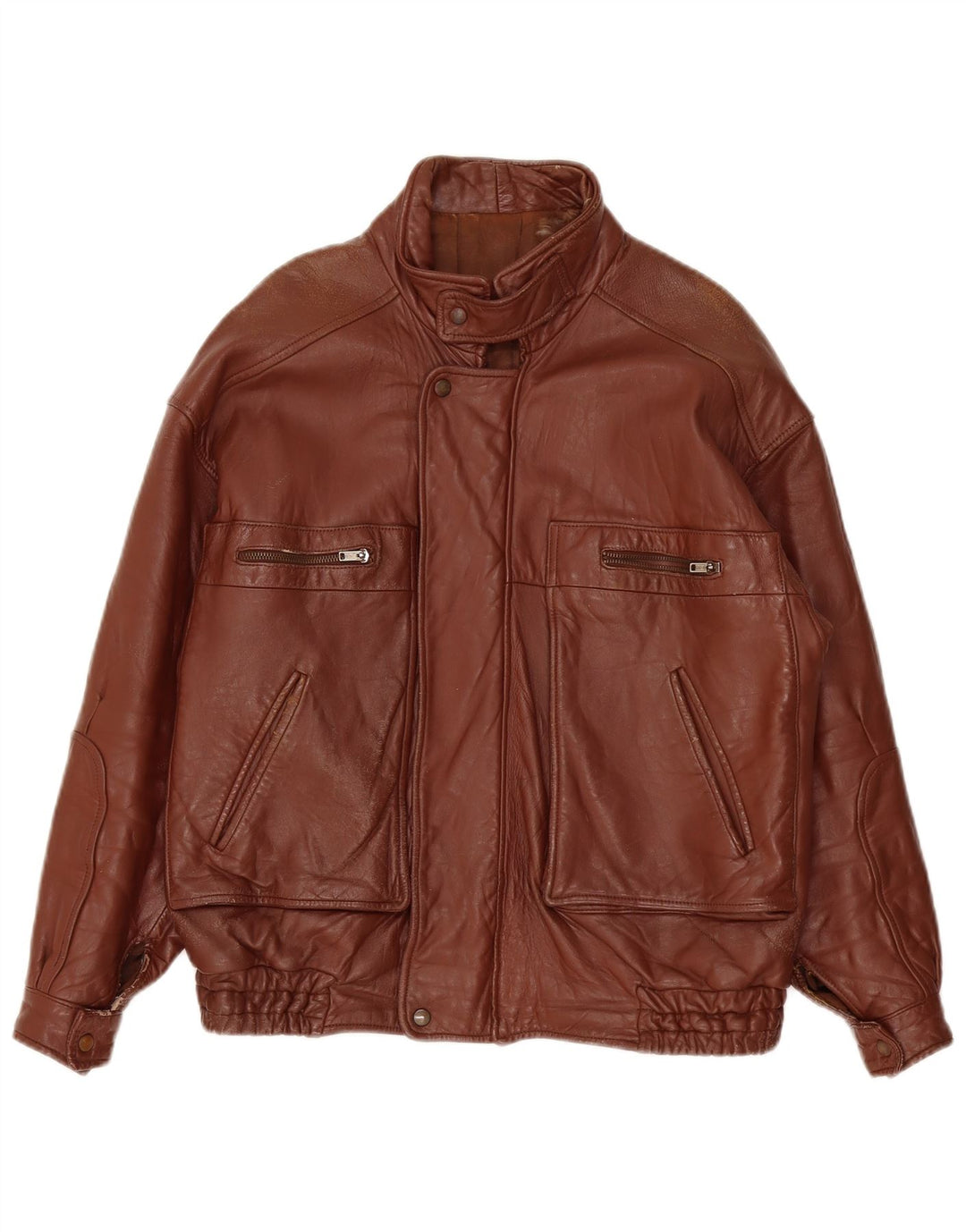 Vintage Herren Lederjacke UK 40 Large Burgund