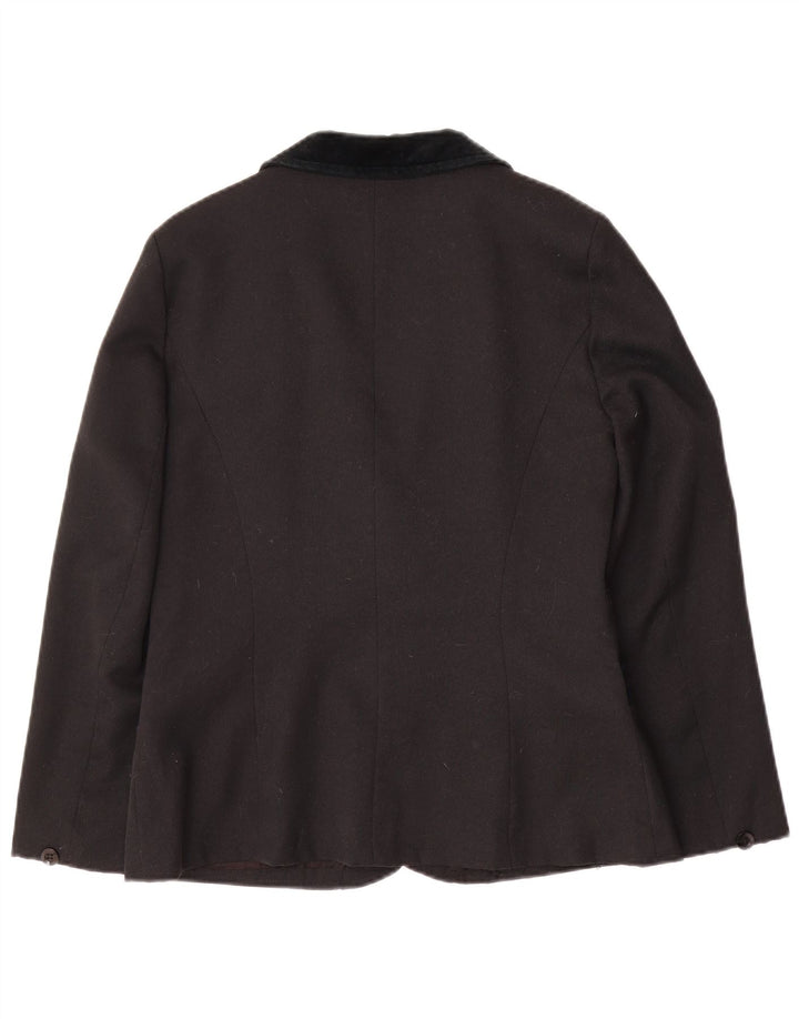 Rosami Damen-Blazerjacke mit 2 Knöpfen, Gr. 14, Größe L, Schwarz, Acetat
