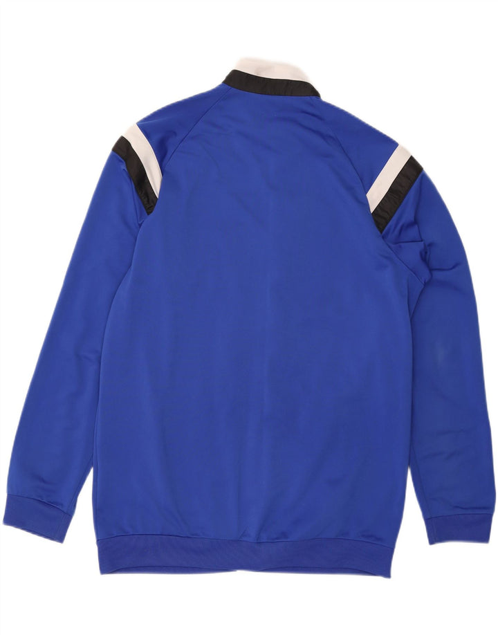 Adidas Herren-Trainingsanzug-Top-Jacke, großes blaues Farbblock-Polyester