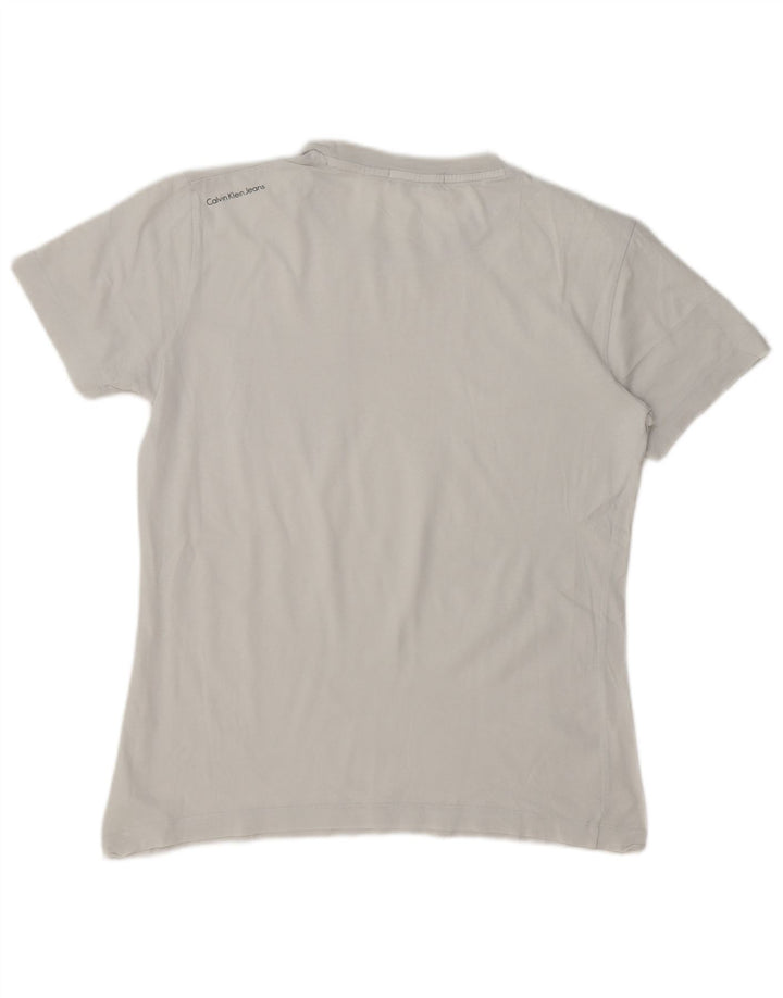 Calvin Klein Jeans Herren Regular Fit Graphic T-Shirt Top Mittelweiß