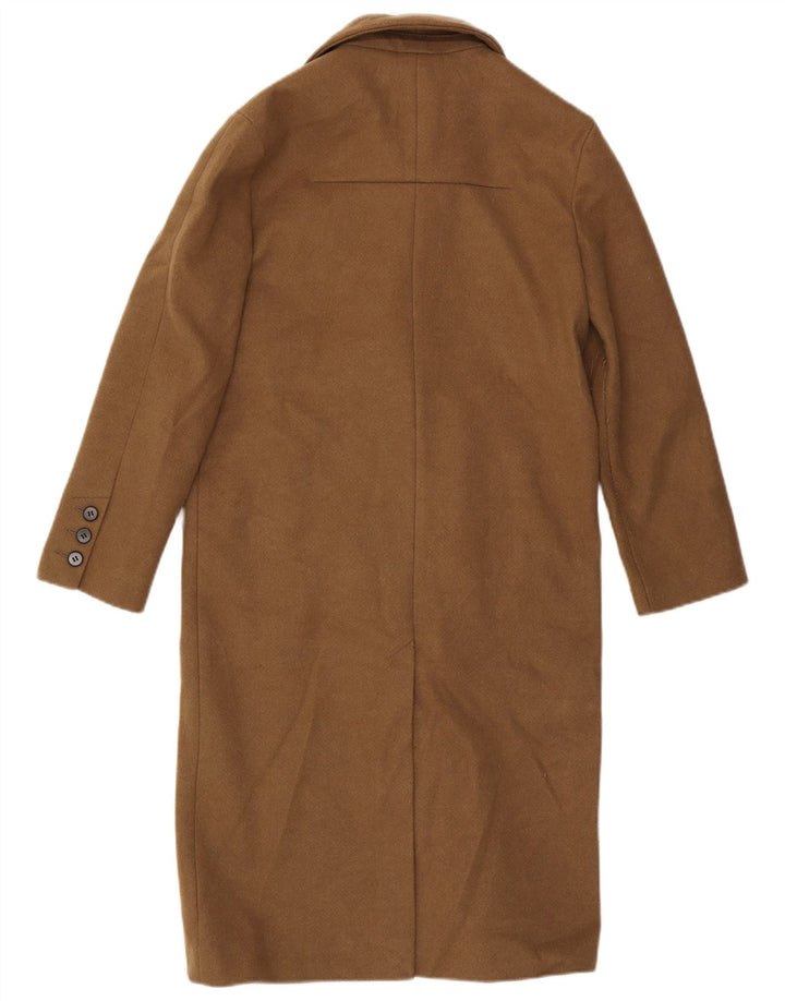 Topshop Damen Petite Übergroßer zweireihiger Mantel UK 4 XS Braun