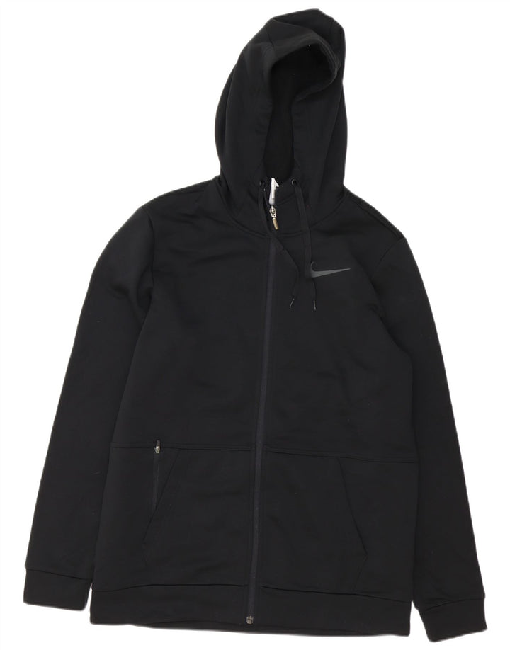 Nike Herren Therma-Fit Zip Hoodie Pullover Mittelschwarzes Polyester
