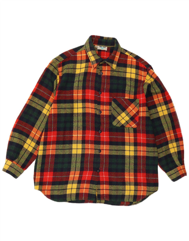Vintage Herren Flanellhemd XL Mehrfarbig kariert