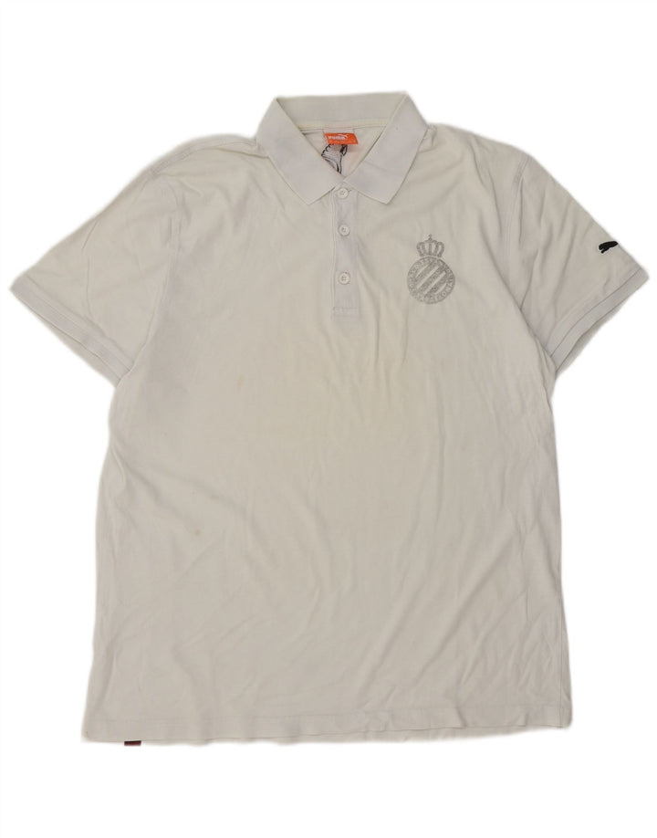 Puma Herren Poloshirt XL Weiße Baumwolle