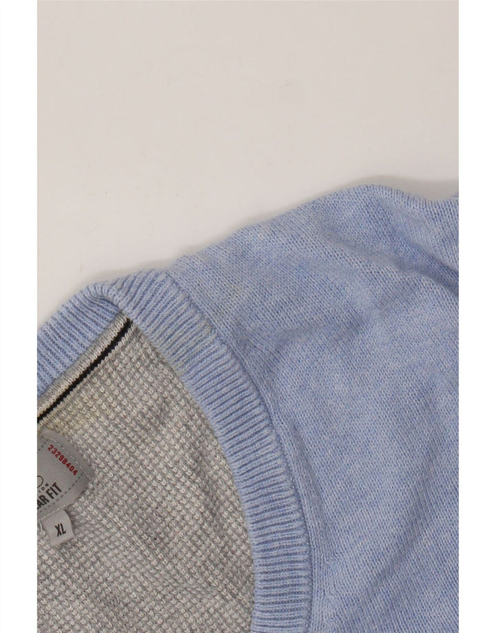 Marks & Spencer Herren Weste Tank Top XL Blau Baumwolle
