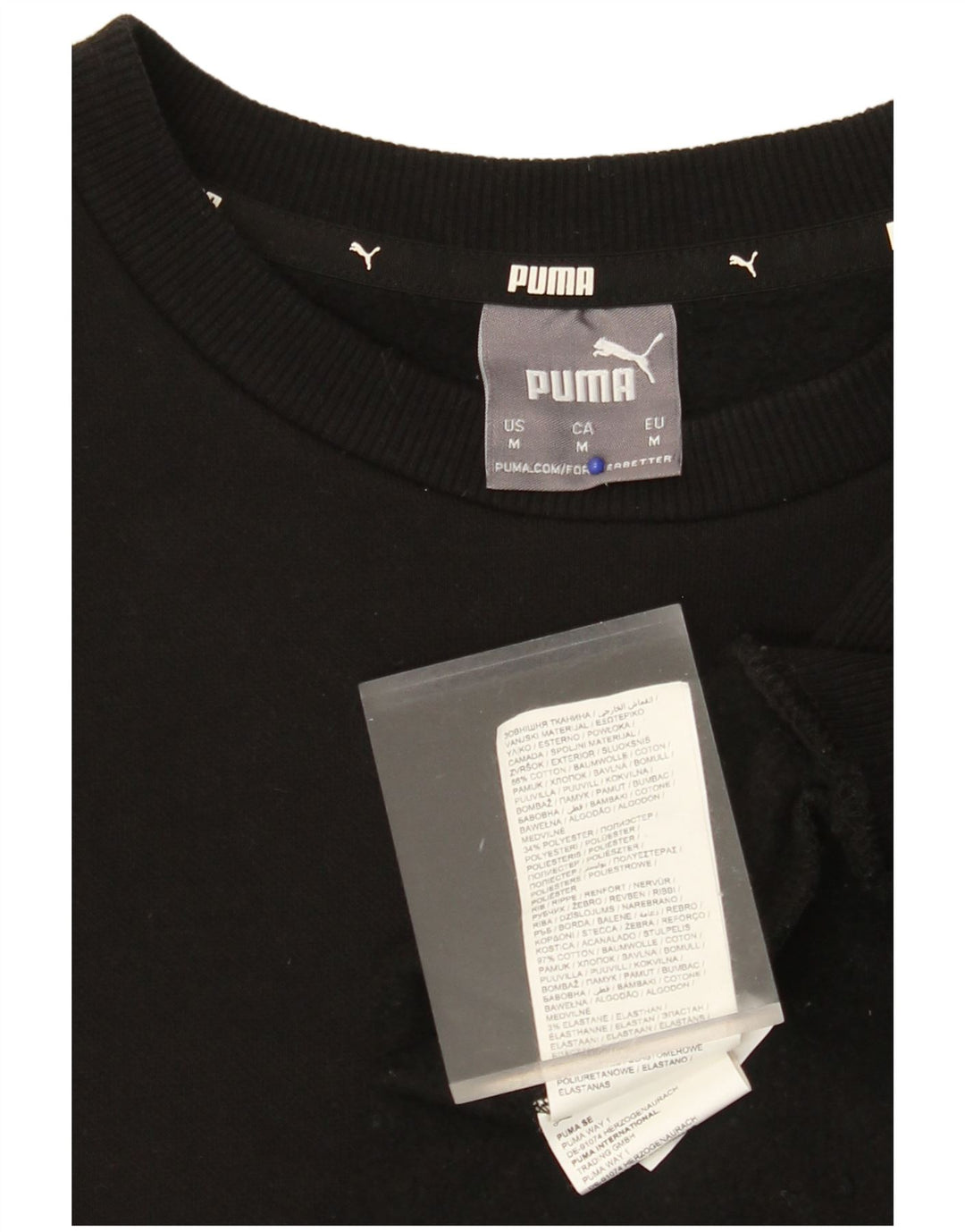 PUMA Herren Sweatshirt Pullover Medium Schwarz Baumwolle