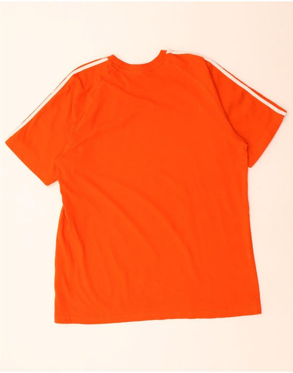 Adidas Herren T-Shirt Top XL Orange Baumwolle