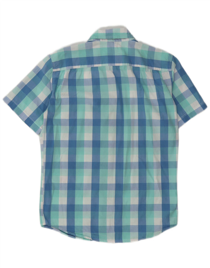 Levi's Herren-Standard-Kurzarmhemd, klein, blau, Gingham-Baumwolle