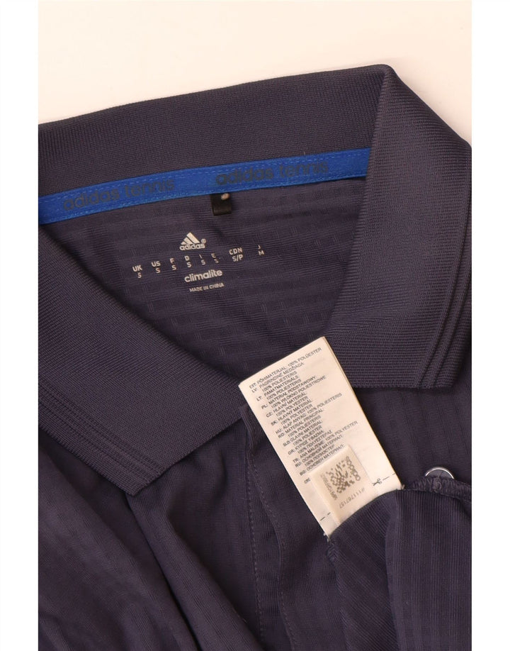 Adidas Herren Climalite Poloshirt Small Marineblau Polyester