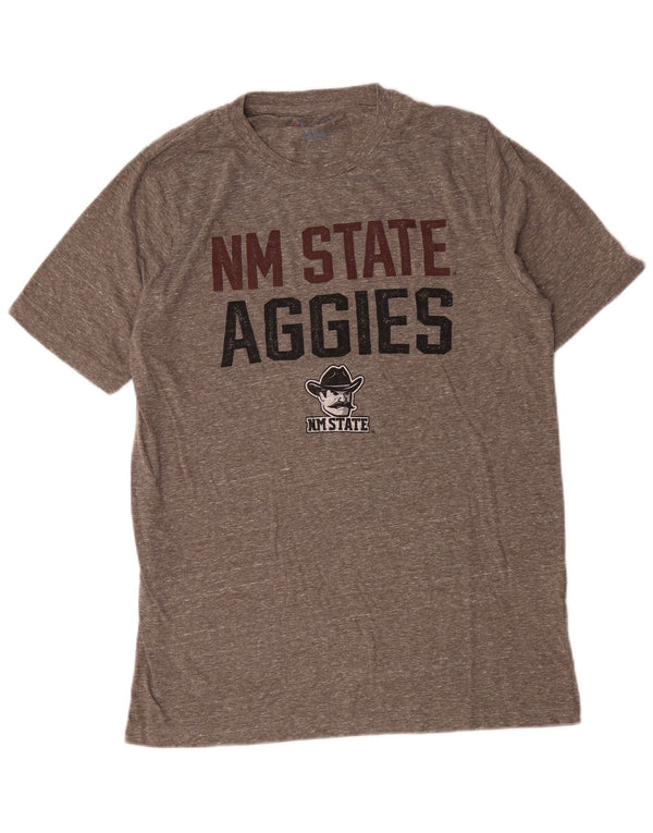 Champion Herren NM State Aggies Grafik-T-Shirt-Oberteil, groß, grau meliert