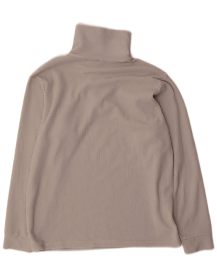 Colmar Herren-Fleecepullover mit Reißverschluss am Hals, mittelgraues Polyester