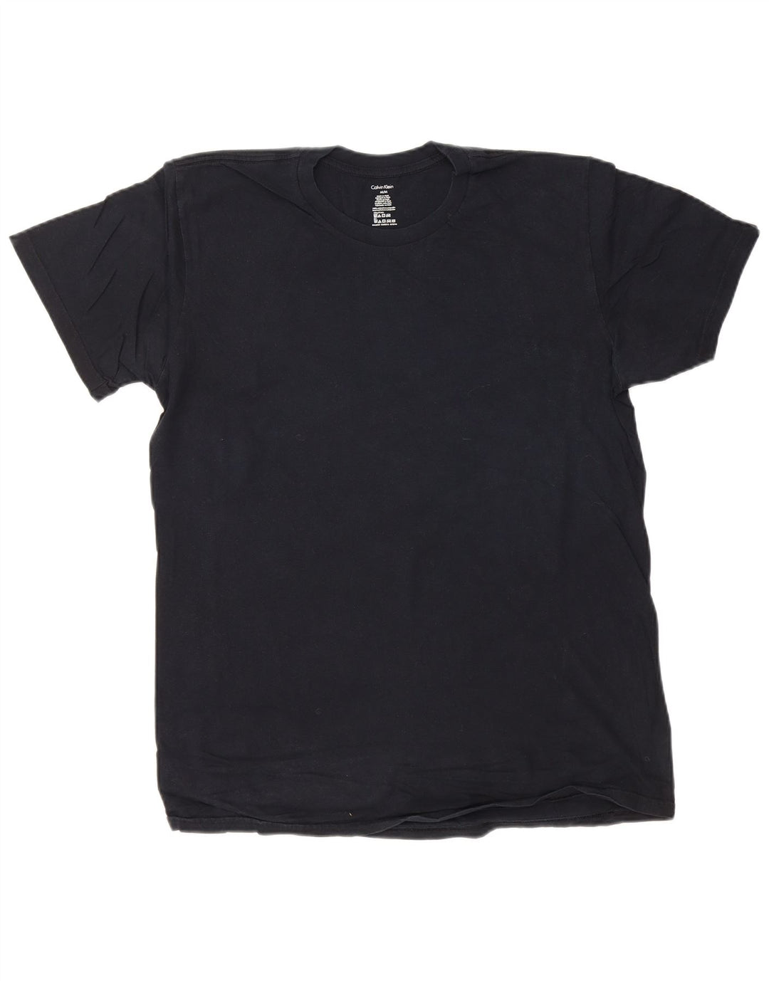 CALVIN KLEIN Herren T-Shirt Top Medium Marineblau Baumwolle