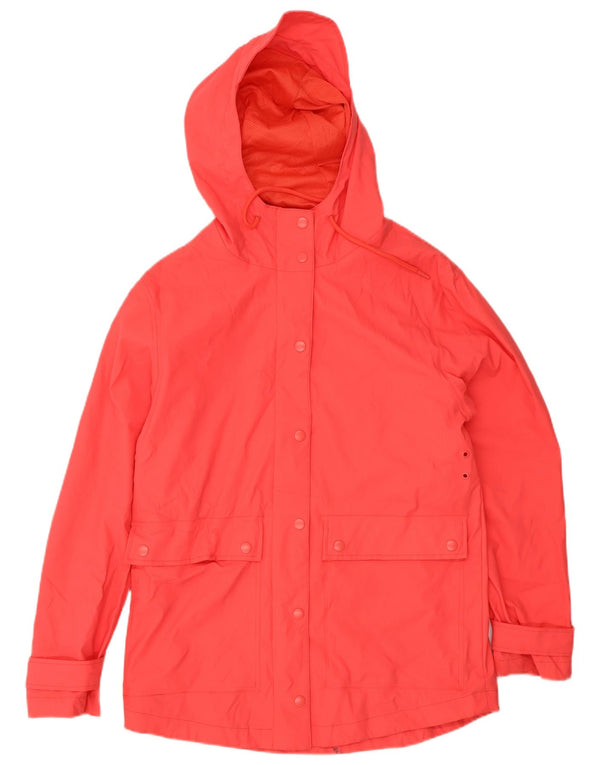 Marks & Spencer Damen-Regenjacke mit Kapuze, übergroß, Gr. 8, Orange