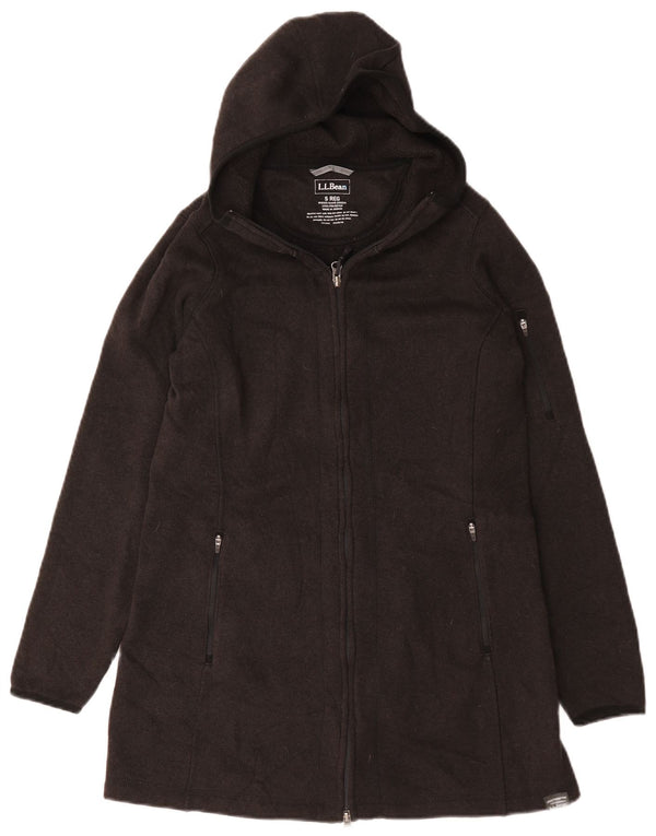 L.L.Bean Damen Kapuzenmantel UK 10 Small Grau Polyester