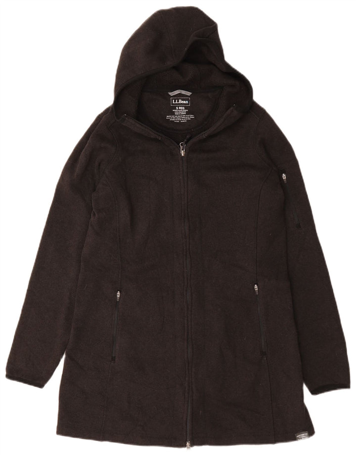 L.L.Bean Damen Kapuzenmantel UK 10 Small Grau Polyester
