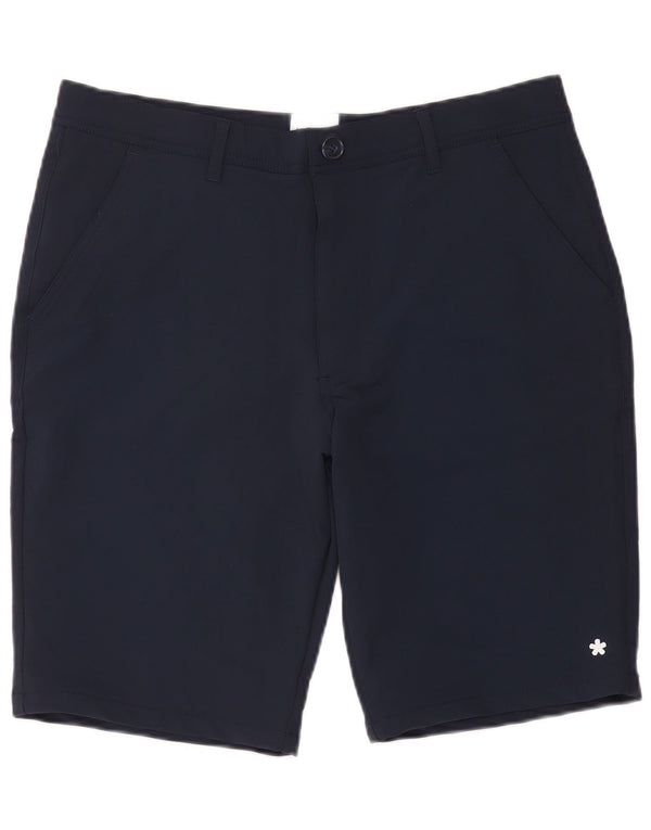Vintage Herren Chino Shorts XL W38 Marineblaues Nylon