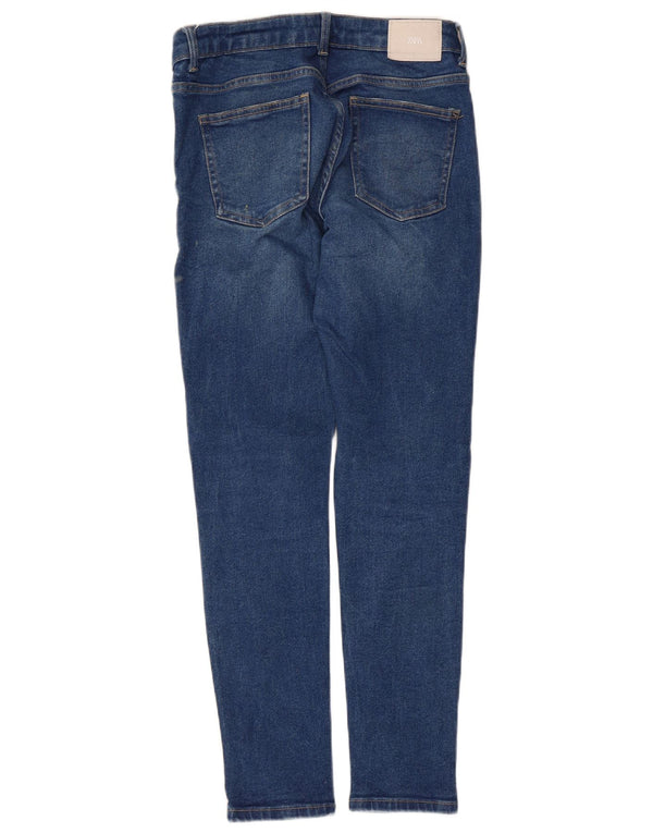 Zara Damen Skinny Jeans EU 38 Small W28 L28 Blau